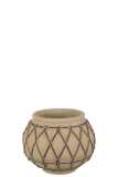 Cachepot Berbere Ciment Beige