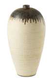 Vase Lombok Keramik Beige/Braun