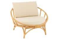 Chair+Cushion Rattan/Textile