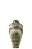 Vase Raye Coquillage/Bambou