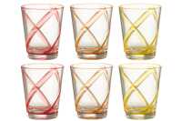 Box Of 6 Pieces Drink Glass Lines