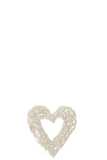 Wall Deco Heart Teatree Wood White