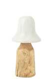 Mushroom Bell Top White/Natural