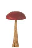 Mushroom Wood Red/Natural Large