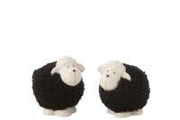 Sheep Porcelain White/Black Medium