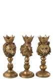 Candle Holder Crown Animals Resin