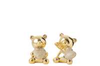 Bear Heart Porcelain Gold Small