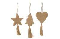 Hanger Star Heart Tree Jute