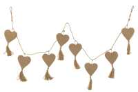 Garland Heart Jute Natural