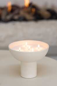 Scented Candle Ceramic Cup White