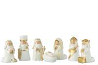 Kerststal Scene 7 Delen Resin