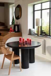 Tafel Trio Mangohout Zwart