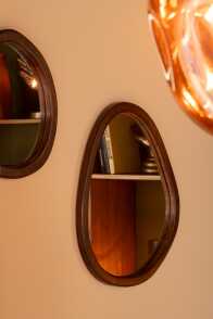 Mirror Whisp Mango Wood/Mdf Brown