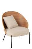 Lounge Chair Lone Ply Wood/Metal