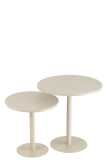 Set De 2 Table Gigogne Rond Metal