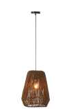 Hanging Lamp Weave Metal/Palm