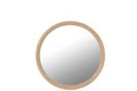 Wall Mirror Round Rattan/Glass