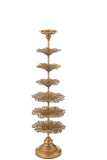 Portavelas Arbol Metal Oro Large