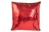 Cushion Reversible Sequin Red/Gold