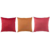 Cushion Velvet Ochre/Pink