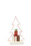 Sapin+Cadeaux Led Blanc/Rouge/Vert