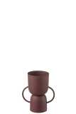 Vase Coupe Fer Bordeaux