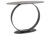 Console Cercle Fer Noir