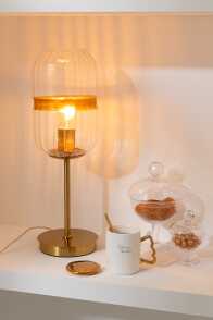 Table Lamp Tube Iron/Glass