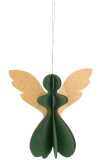 Suspension Ange Papier Vert