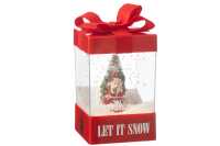 Boule A Neige Boite Cadeau Led