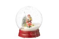 Boule A Neige Pere Noel Arbre Led