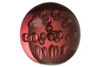 Paperweight Bubbles Glass Burgundy