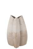 Vase Abstract Tripod Clay Beige