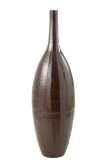 Vase Bottle Terra Shiny Brown