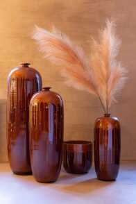 Vase Lee Terra Shiny Brown/Orange