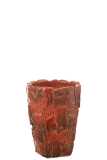 Vaso Akane Ceramica Rosso Small