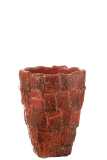 Vaso Akane Ceramica Rosso Medium