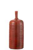 Vase Akane Bottle Ceramic Red