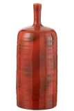 Vase Akane Bottle Ceramic Red