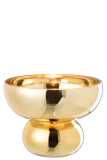 Bowl Rounded Foot Glass Gold