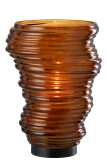 Vase Tornado Verre Marron Large