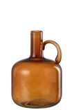 Vase 1 Anse Verre Marron