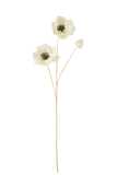 Poppy Spray Artificial White