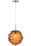 Lampe Suspension Ruche Verre