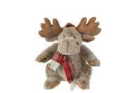 Reindeer+Scarf Plush Polyester