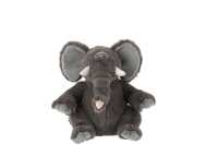 Elephant Plush Polyester Grey