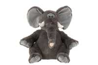 Elephant Plush Polyester Grey