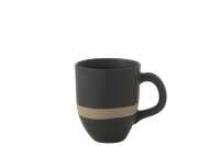 Mug  Ceramique Noir/Taupe 