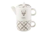 Theiere + Tasse Renne Boite Cadeau