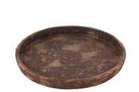 Plate Flowerpot Terra Brown/Rust 